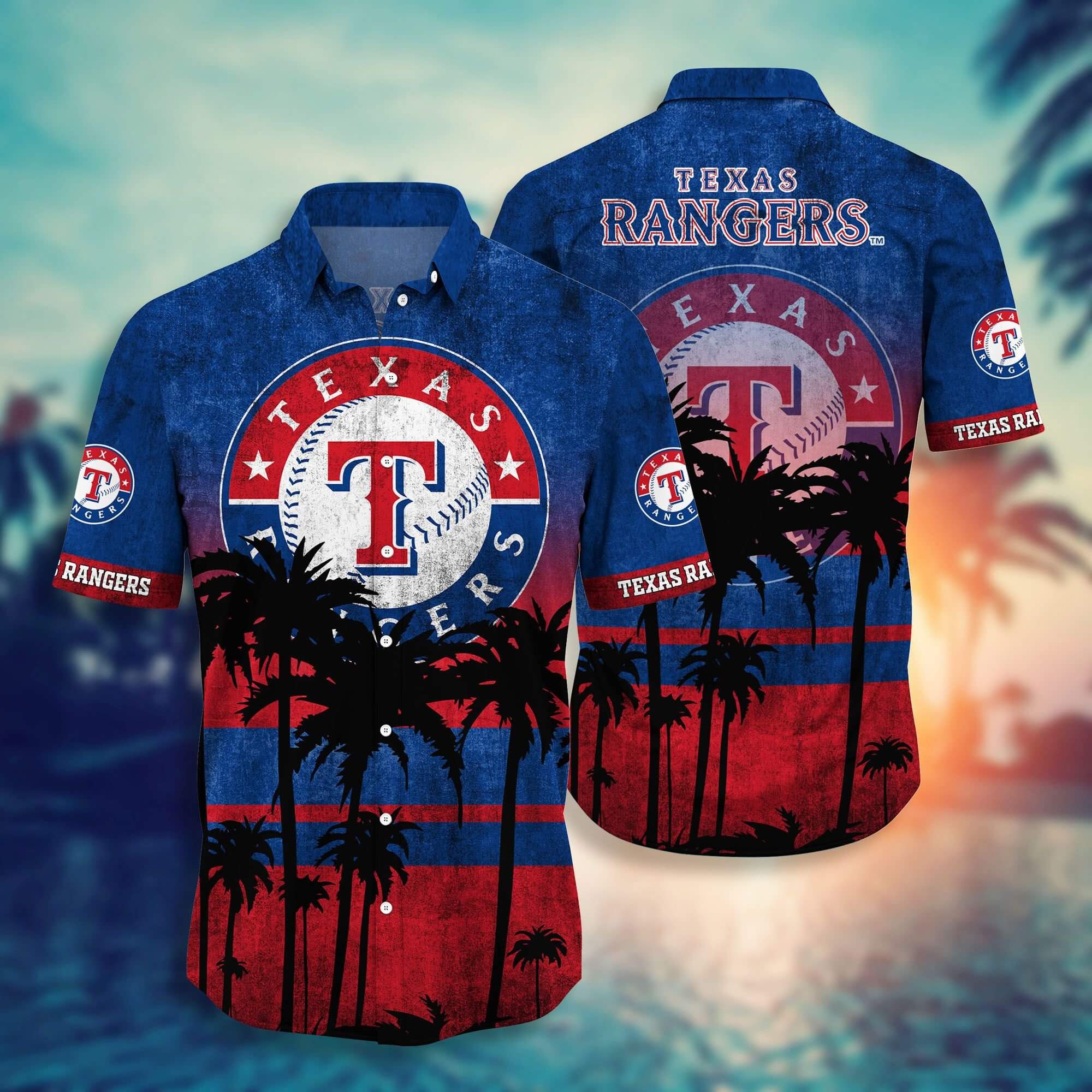 Texas Rangers Hawaii Shirt Ga37