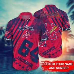 Custom Your Name Atlanta Braves Hawaii Shirt Tw28