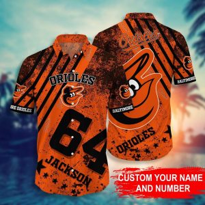 Custom Your Name Baltimore Orioles Hawaii Shirt Oe92