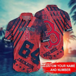 Custom Your Name Boston Red Sox Hawaii Shirt Iw73