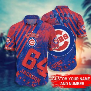 Custom Your Name Chicago Cubs Hawaii Shirt Iq84