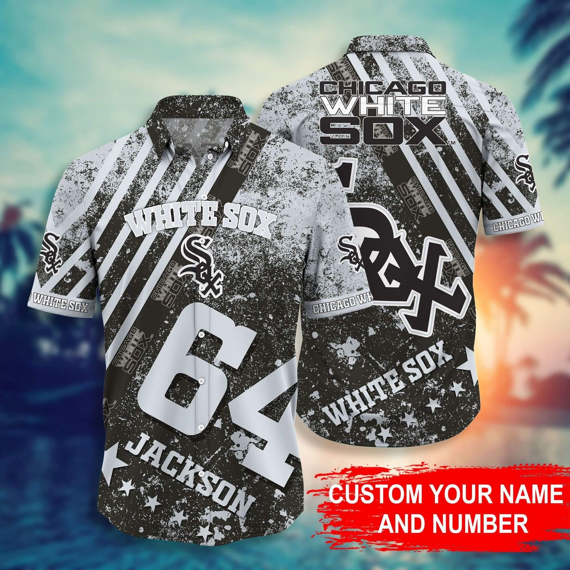 Custom Your Name Chicago White Sox Hawaii Shirt Gq26
