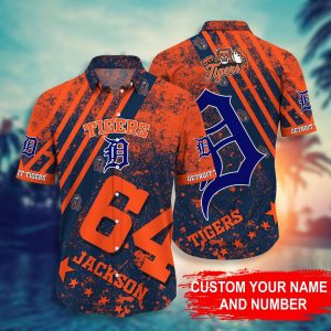 Custom Your Name Detroit Tigers Hawaii Shirt Uf63