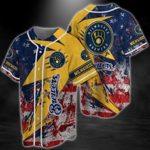 Milwaukee Brewers Baseball Jersey Sk38