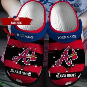 Custom Your Name Atlanta Braves Crocs Gs82
