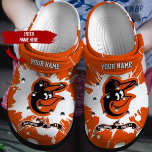 Custom Your Name Baltimore Orioles Crocs Ig02