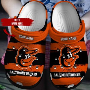 Custom Your Name Baltimore Orioles Crocs Of29