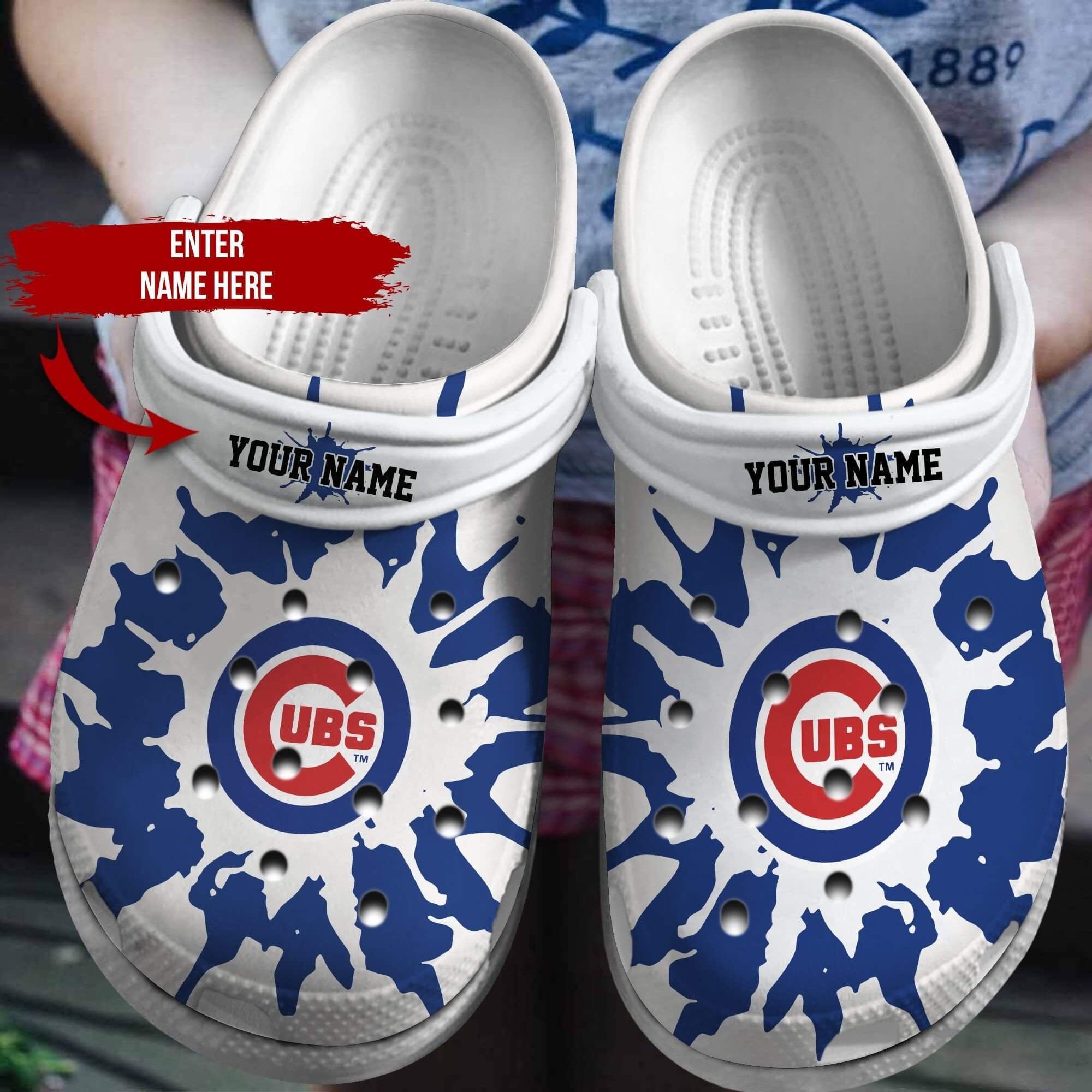 Custom Your Name Chicago Cubs Crocs Kg24