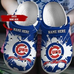 Custom Your Name Chicago Cubs Crocs Ln28
