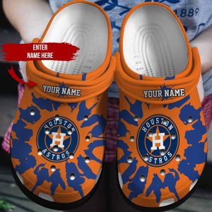 Custom Your Name Houston Astros Crocs Iw49