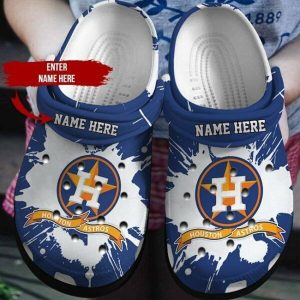 Custom Your Name Houston Astros Crocs Pg82