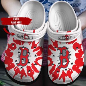 Custom Your Name Boston Red Sox Crocs Gq88