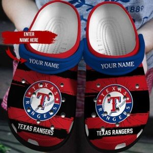 Custom Your Name Texas Rangers Crocs Ok78
