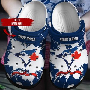 Custom Your Name Toronto Blue Jays Crocs Iq39