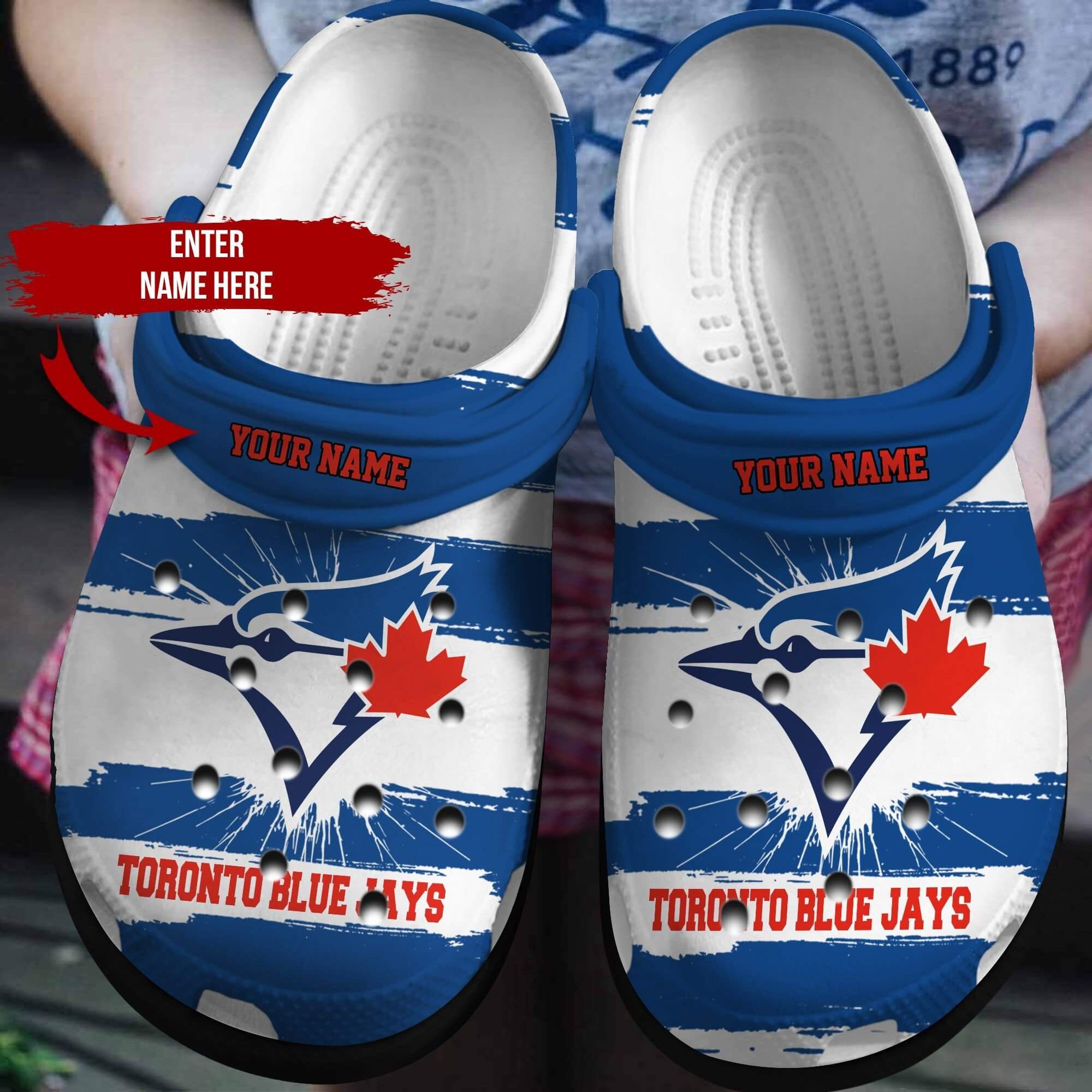Custom Your Name Toronto Blue Jays Crocs Iv27