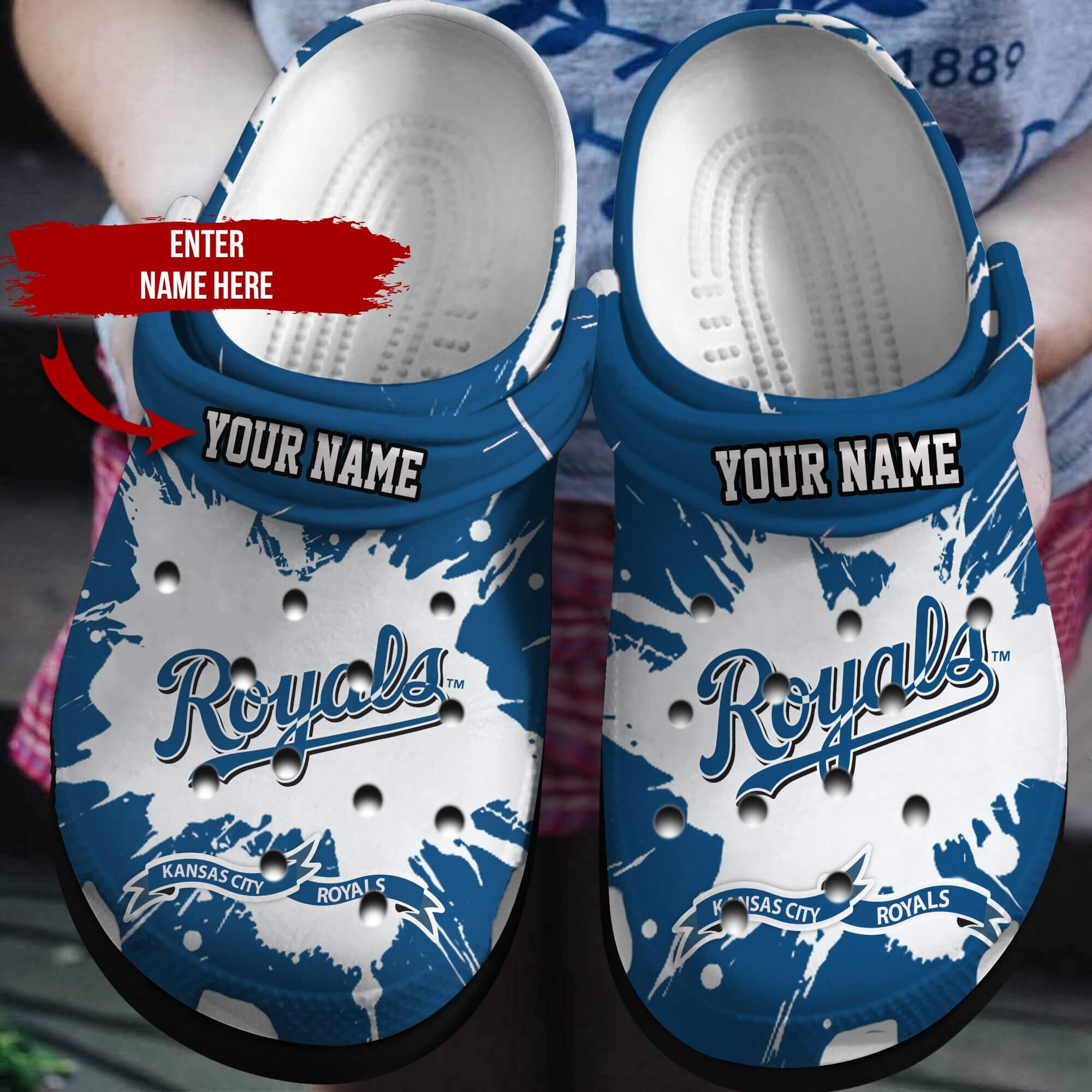 Custom Your Name Kansas City Royals Crocs Am38