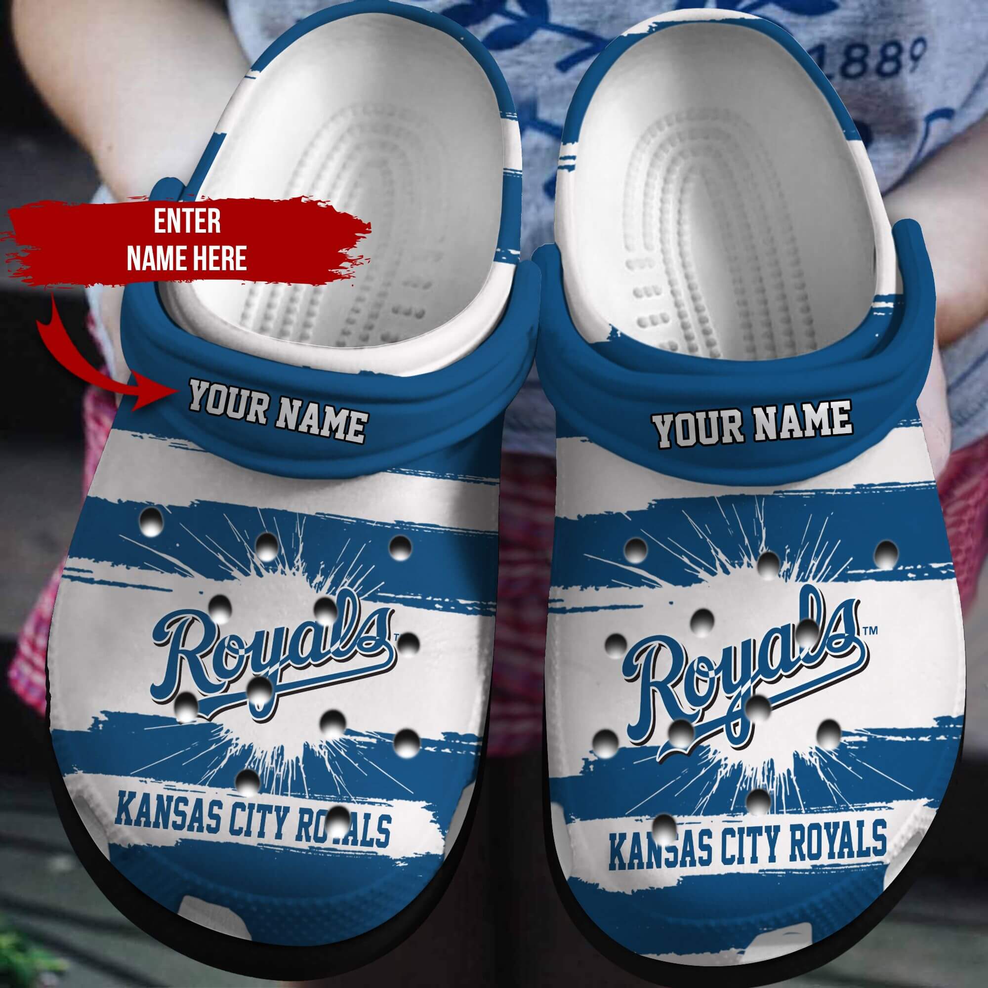 Custom Your Name Kansas City Royals Crocs Yn21