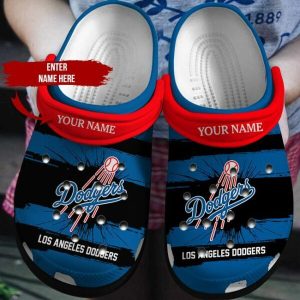Custom Your Name Los Angeles Dodgers Crocs Oe11