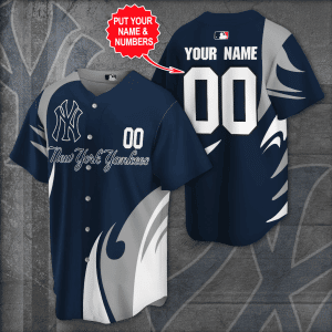 Custom Your Name New York Yankees Baseball Jersey Pw82
