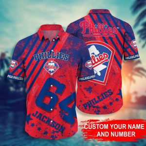 Custom Your Name Philadelphia Phillies Hawaii Shirt Kq72