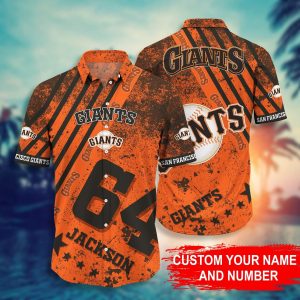 Custom Your Name San Francisco Giants Hawaii Shirt Fi34