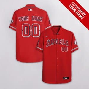 Custom Your Name Los Angeles Angels Hawaii Shirt JW19