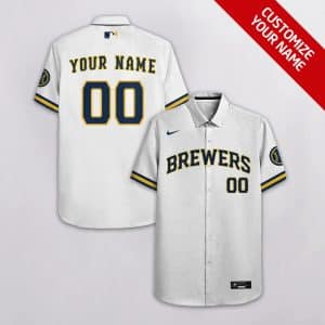 Custom Your Name Milwaukee Brewers Hawaii Shirt YD33