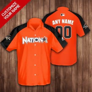 Custom Your Name Washington Nationals Hawaii Shirt NB01