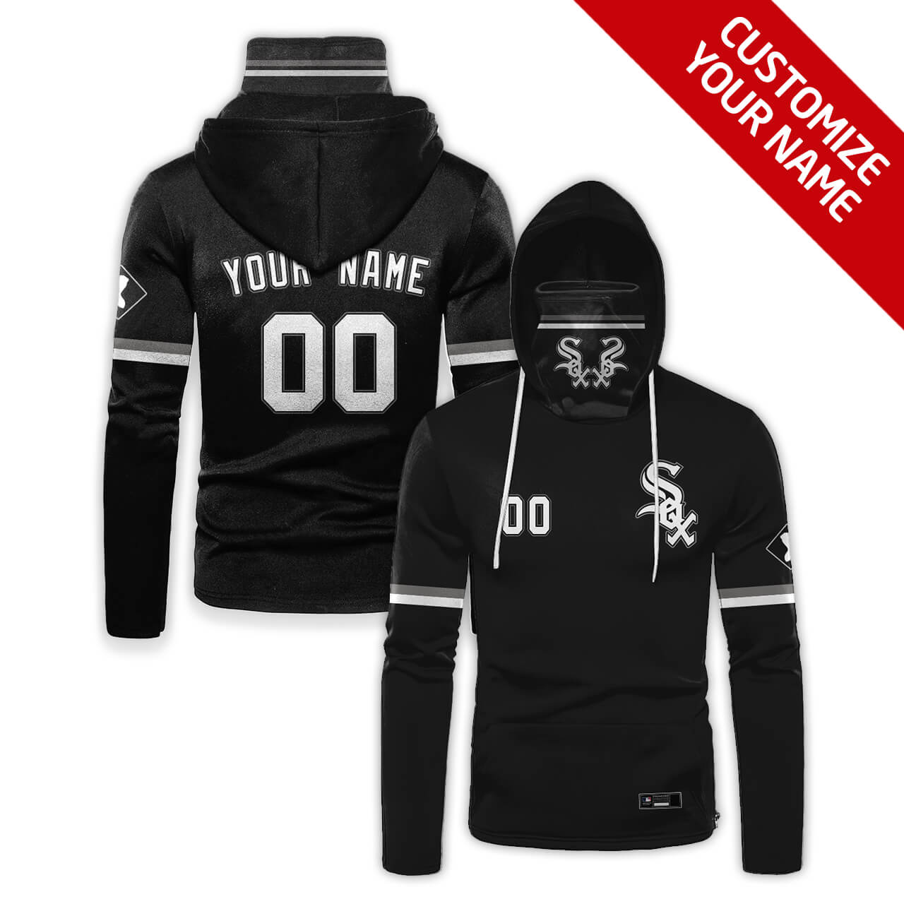 Custom Your Name Chicago White Sox Hoodie Mask ID43