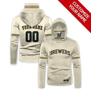 Custom Your Name Milwaukee Brewers Hoodie Mask HB28