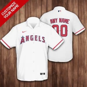 Custom Your Name Los Angeles Angels Hawaii Shirt MY55