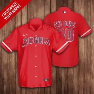 Custom Your Name Los Angeles Angels Hawaii Shirt TD39