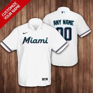 Custom Your Name Miami Marlins Hawaii Shirt WO89