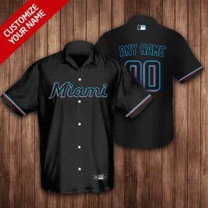 Custom Your Name Miami Marlins Hawaii Shirt KD89