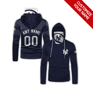 Custom Your Name New York Yankees Hoodie Mask UN76