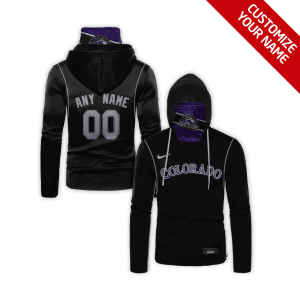 Custom Your Name Colorado Rockies Hoodie Mask IV39