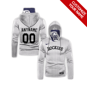 Custom Your Name Colorado Rockies Hoodie Mask SI40