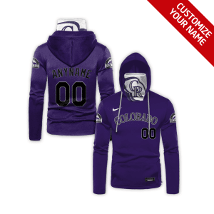 Custom Your Name Colorado Rockies Hoodie Mask IL39