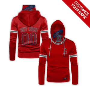 Custom Your Name Los Angeles Angels Hoodie Mask FK99