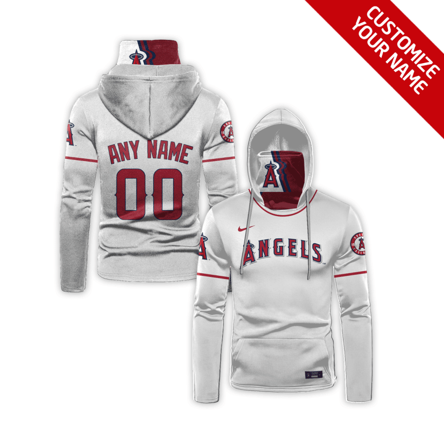 Custom Your Name Los Angeles Angels Hoodie Mask SV39