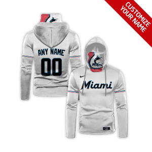 Custom Your Name Miami Marlins Hoodie Mask YF28