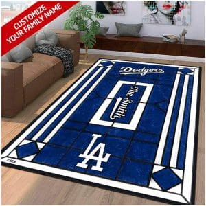 Custom Your Name Los Angeles Dodgers Rug SV29