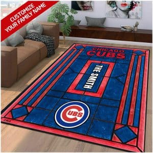 Custom Your Name Chicago Cubs Rug LE38