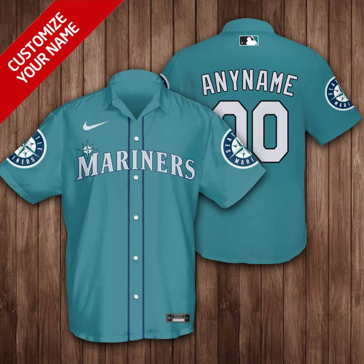 Custom Your Name Seattle Mariners Hawaii Shirt GT89