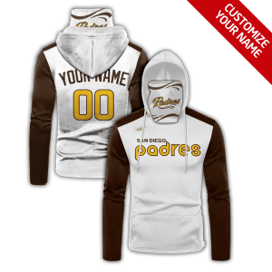 Custom Your Name San Diego Padres Hoodie Mask RJ52