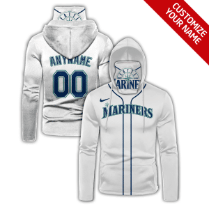 Custom Your Name Seattle Mariners Hoodie Mask HY62