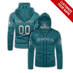 Custom Your Name Seattle Mariners Hoodie Mask OR46