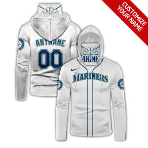 Custom Your Name Seattle Mariners Hoodie Mask TF83