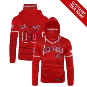 Custom Your Name Los Angeles Angels Hoodie Mask SJ29