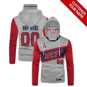 Custom Your Name Los Angeles Angels Hoodie Mask DC82